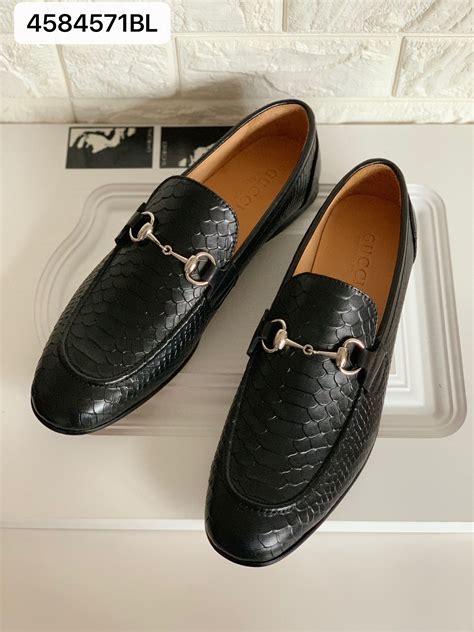 gucci black shoes mens|brown gucci shoes for men.